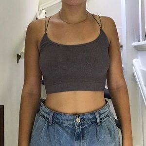 urban outfitters sparkly bungee top